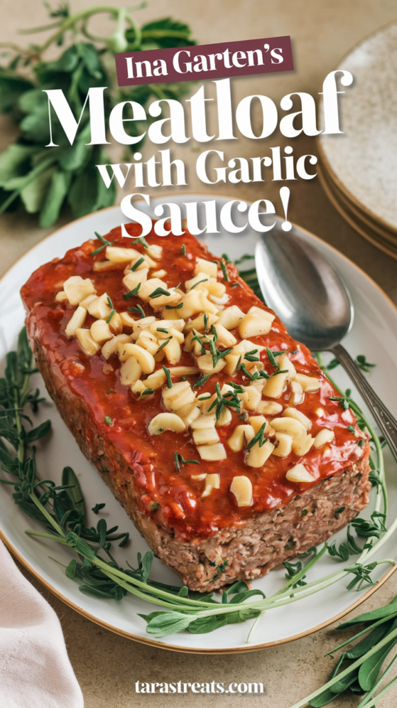 Ina Garten's Meatloaf With Garlic Sauce!