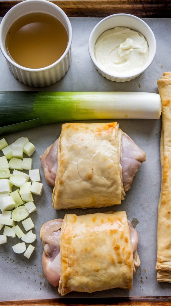 Jamie Oliver’s 5 Ingredients Chicken Pot Pie Ingredients