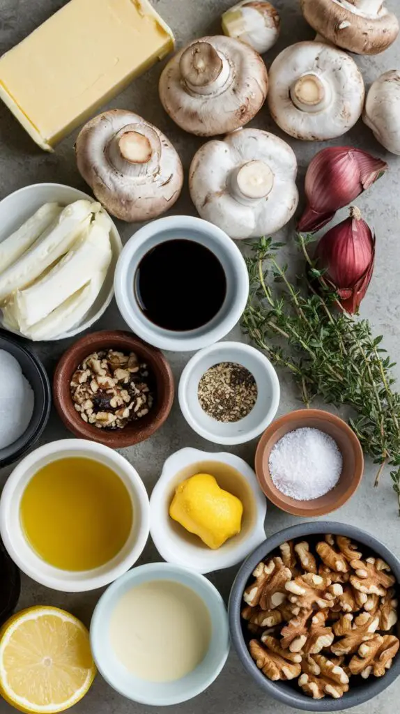 Jamie Oliver’s Mushroom Pate Ingredients