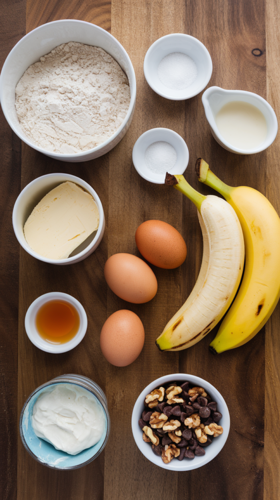 Joanna Gaines Banana Bread ingredients