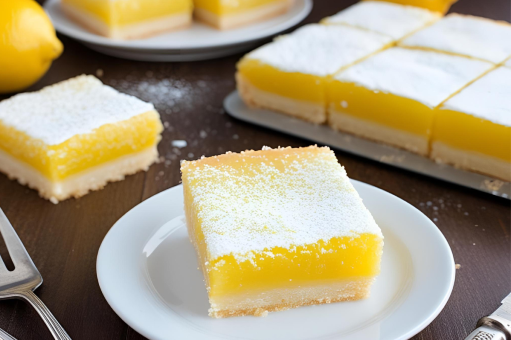 Lemon Bars With Icing