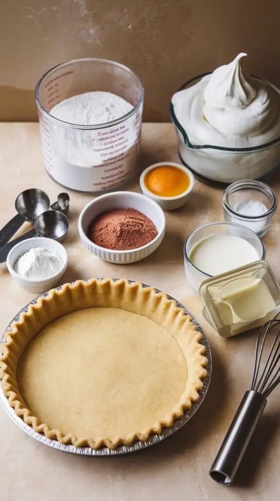 Paula Deen's Chocolate Pie Ingredients