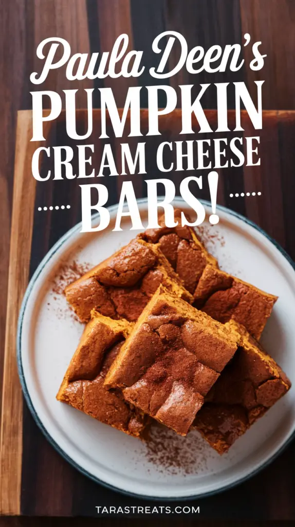 Paula Deen's Pumpkin Cream Cheese Bars