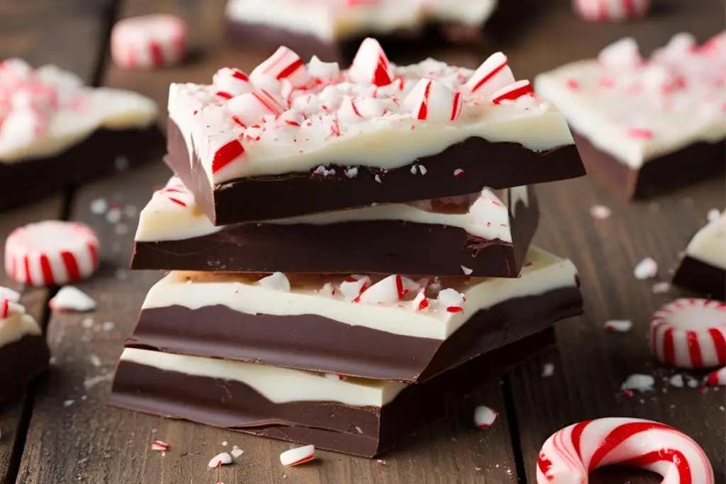 Peppermint Bark Recipe dark chocolate