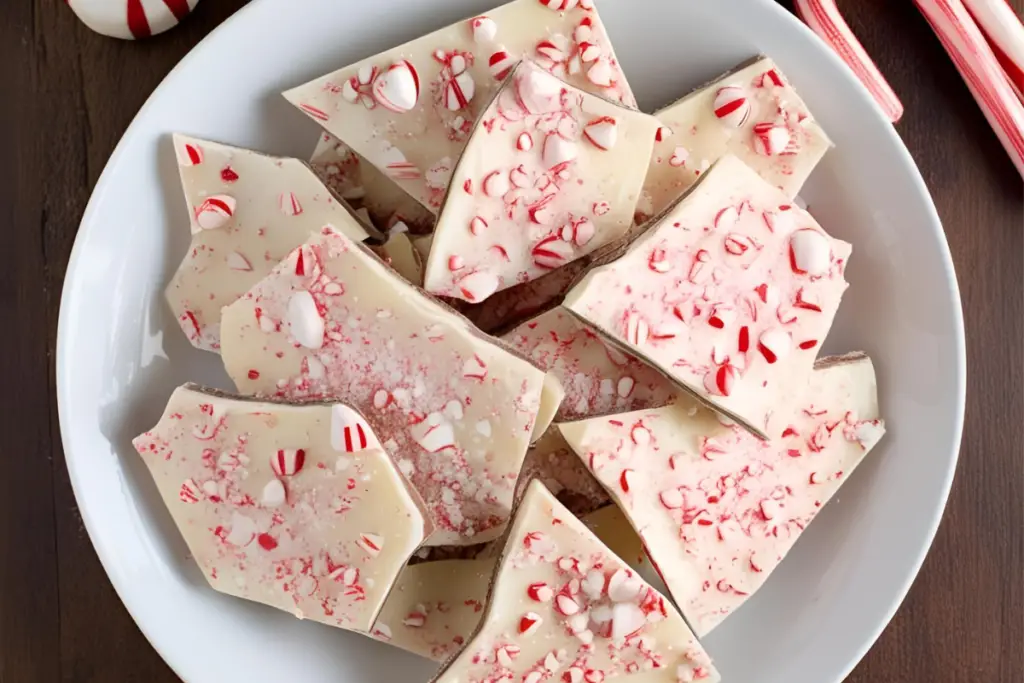 Peppermint Bark Recipe with white chocolate
