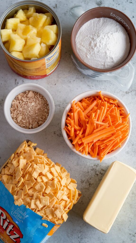 Pineapple Casserole With Ritz Crackers Ingredients