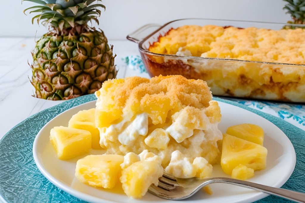 Pineapple Cracker Casserole