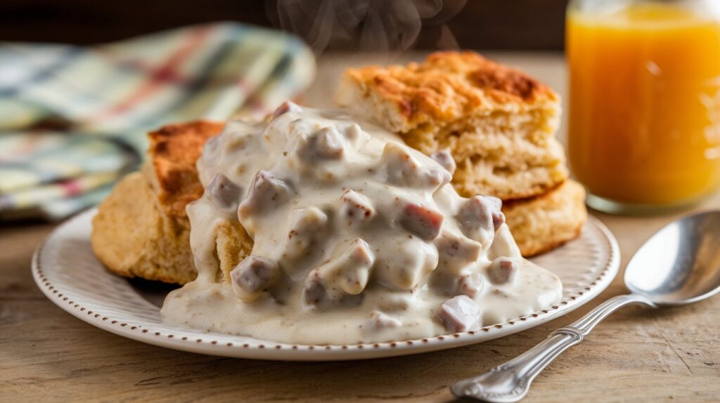 Pioneer Woman Sausage Gravy and Biscuits