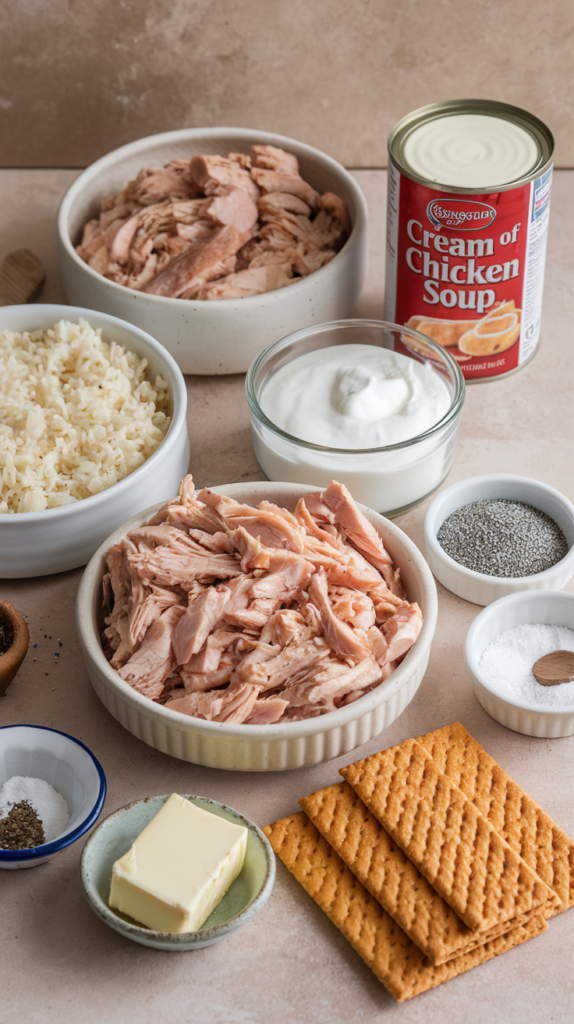 Poppy Seed Chicken with Rice Casserole Ingredients