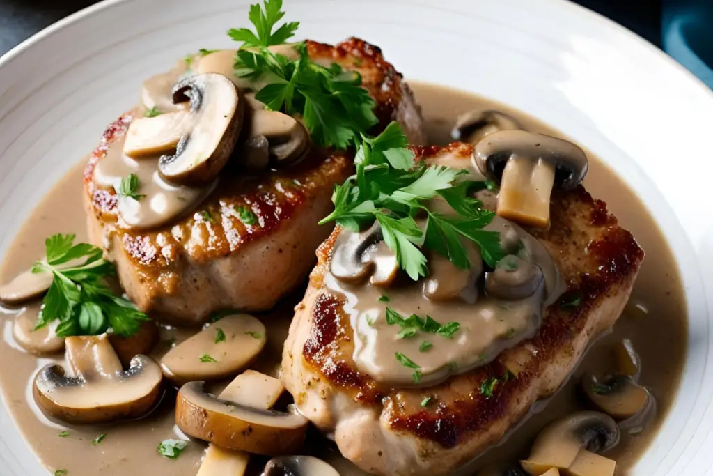 Pork Medallions With Blue Cheese Sauce