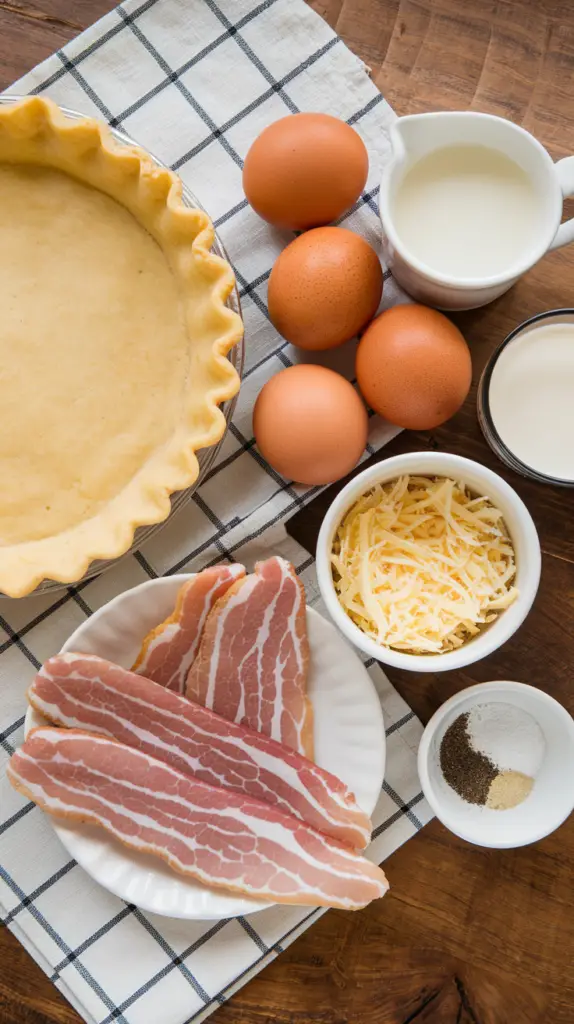 Quiche Lorraine Recipe ingredients