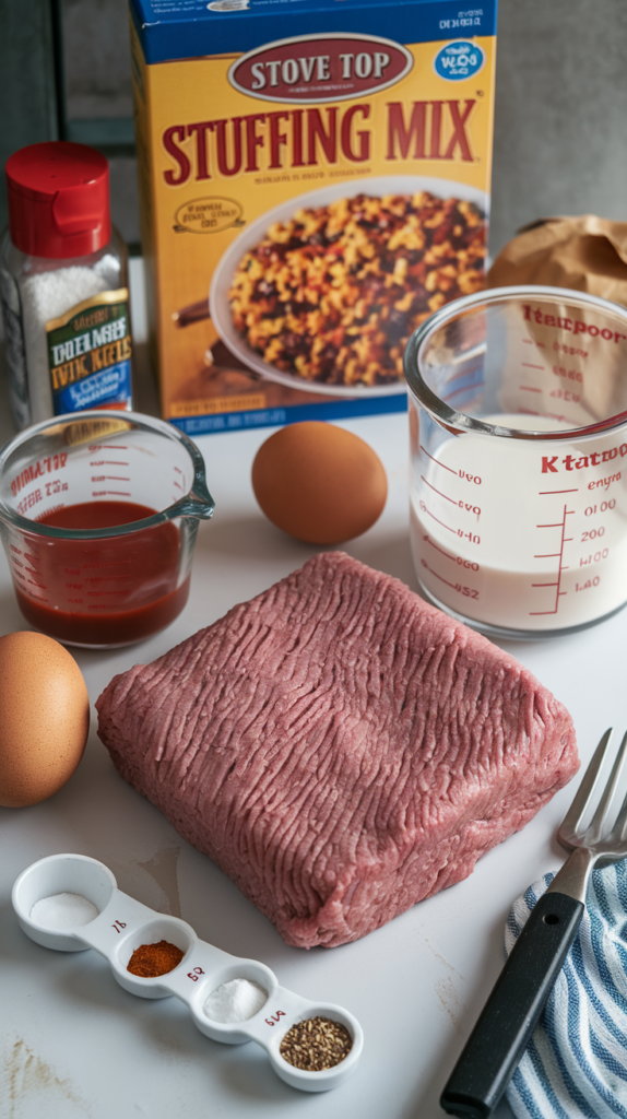 Stove Top Stuffing Meatloaf Ingredients