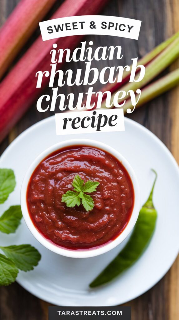 Sweet & Spicy Indian Rhubarb Chutney recipe