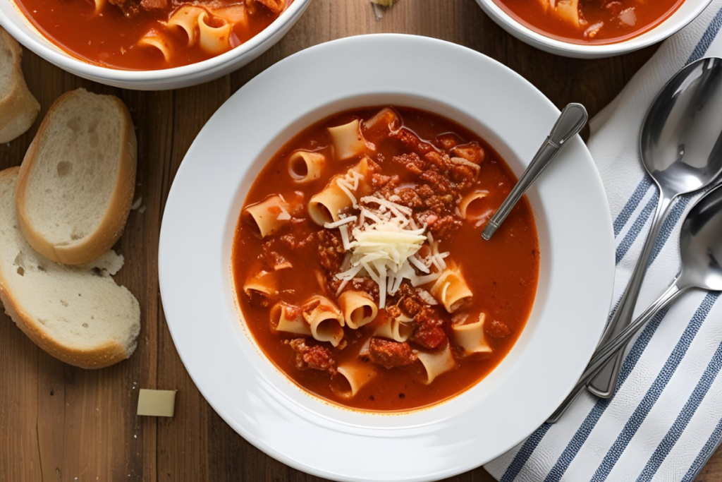 Vegetarian Lasagna Soup