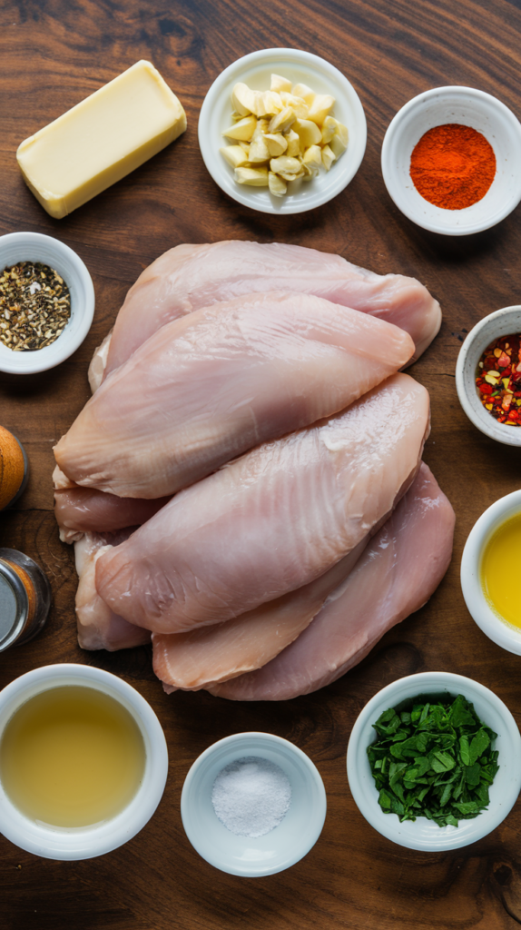 15 Minute Garlic Butter Chicken Ingredients