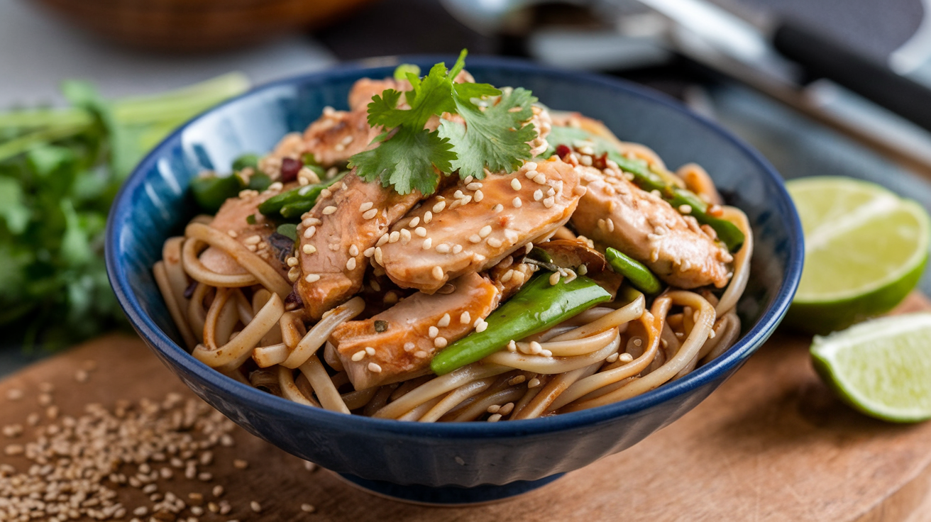 15 Minute Chicken Stir Fry Noodles!