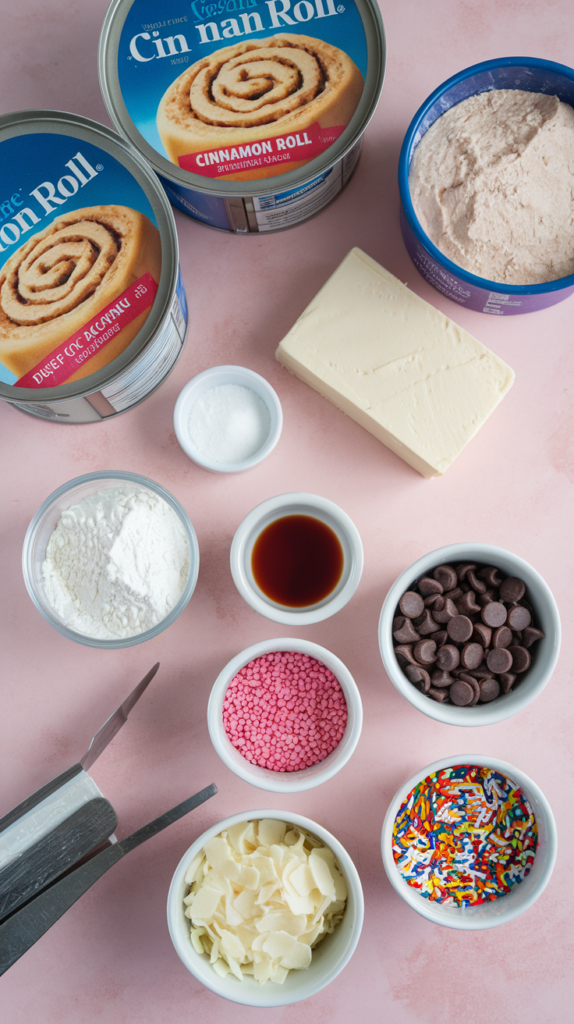 Easter Bunny Cinnamon Rolls ingredients
