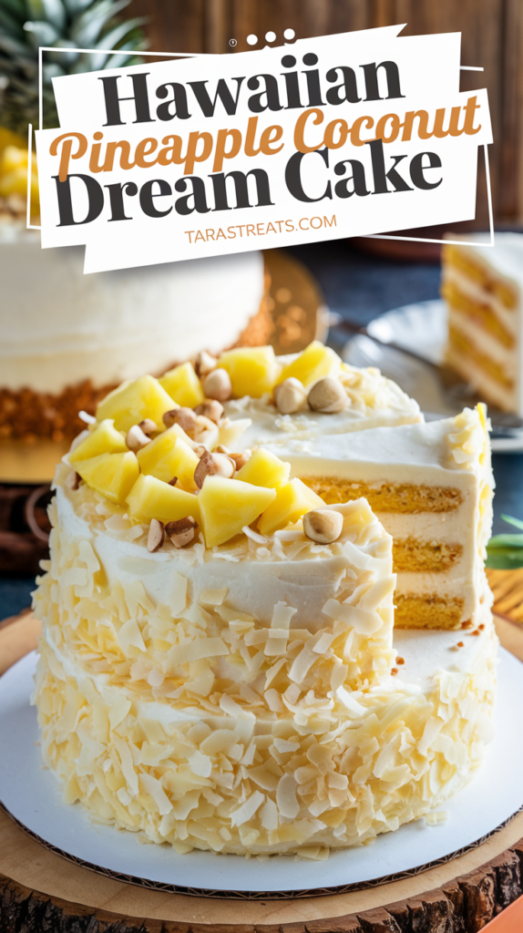 Hawaiian Pineapple Coconut Dream Cake