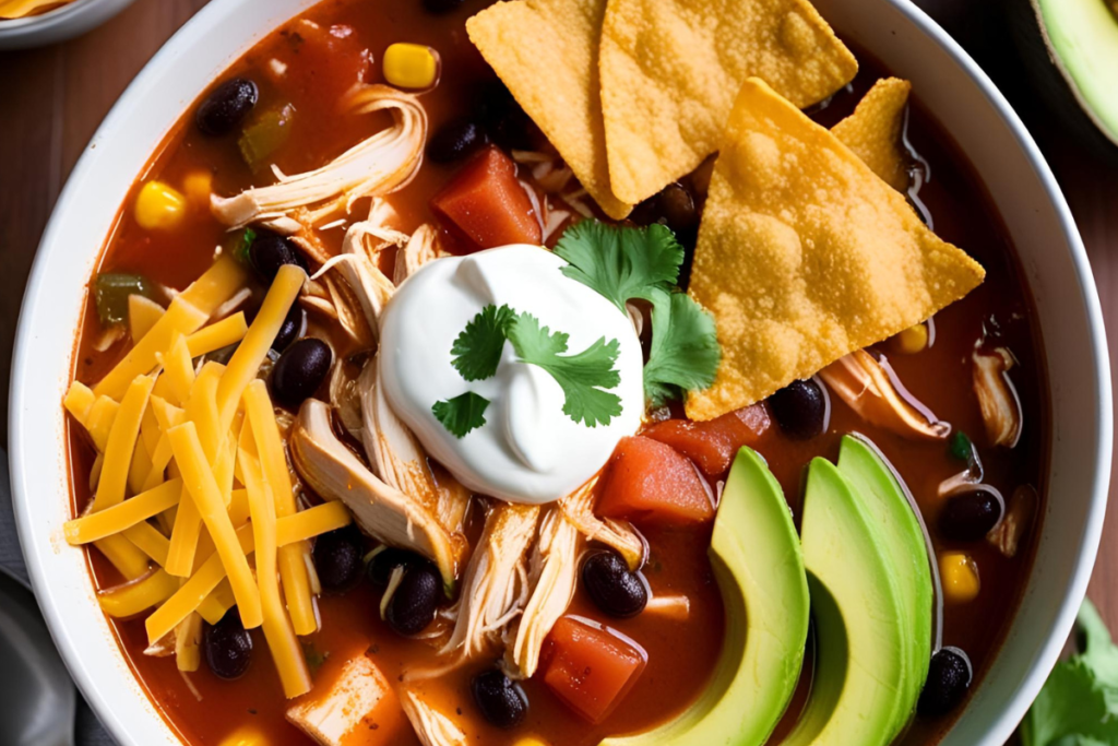 Instant Pot Creamy Chicken Tortilla Soup