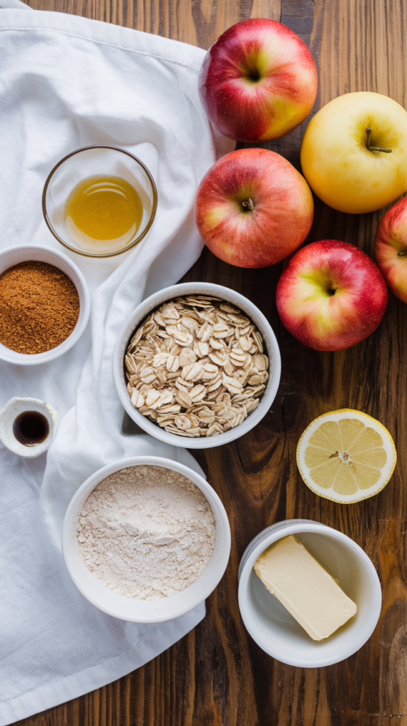 Jamie Oliver Apple Crumble ingredients