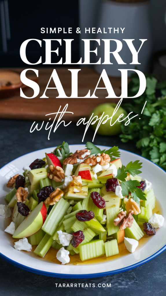 Simple & Healthy Celery Salad with Apples