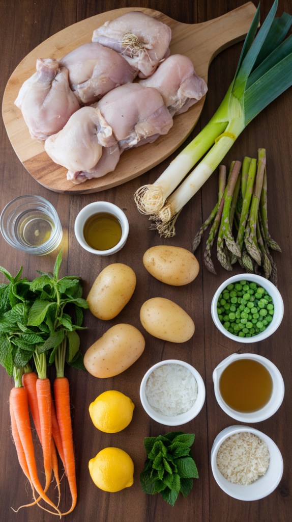 Spring Chicken in a Pot ingredients