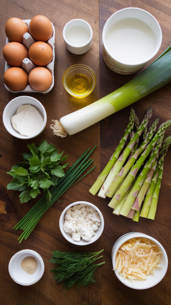 Spring Herb Egg Frittata Ingredients