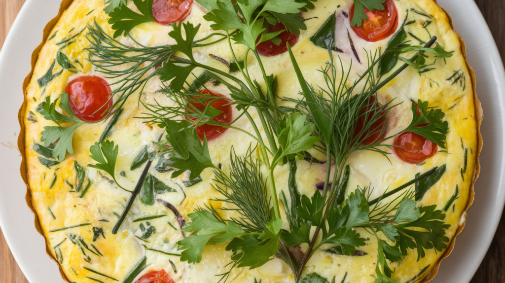 Spring Herb Egg Frittata Recipe