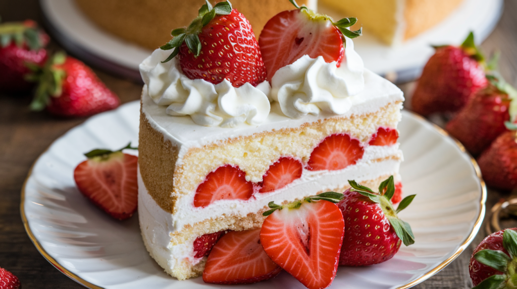 Strawberry Shortcake Pudding
