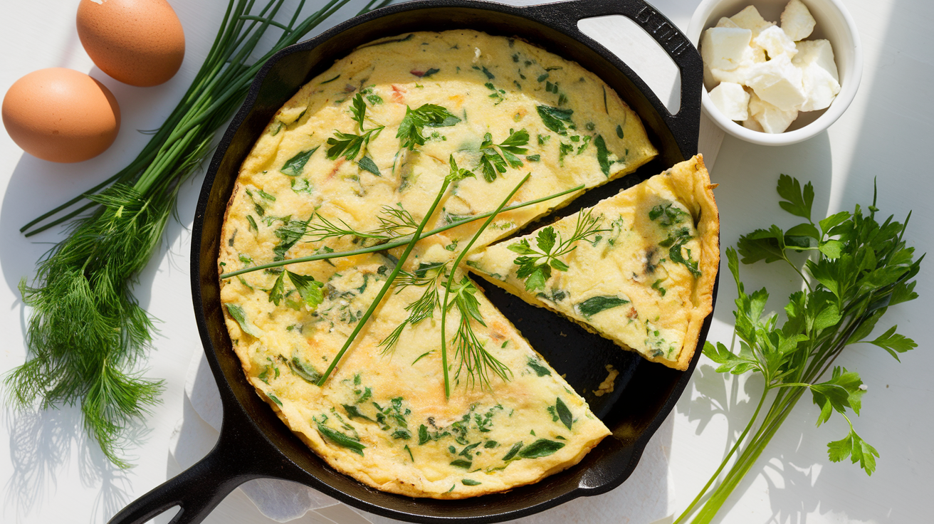 Spring Herb Egg Frittata!
