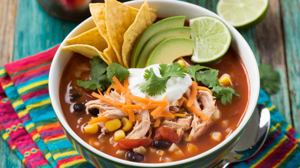 quick chicken tortilla soup