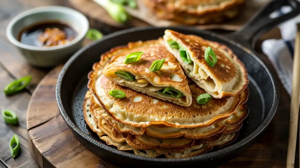 vegan Spring Onion Pancakes