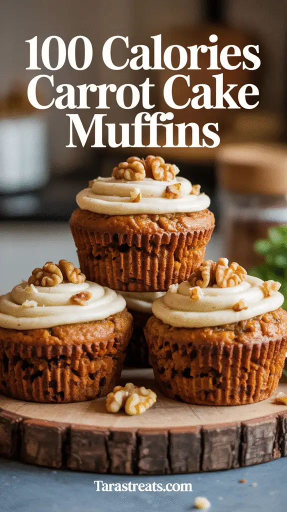 100 Calories Carrot Cake Muffins