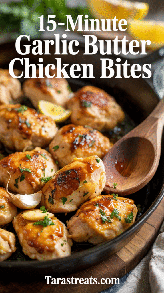15-Minute Garlic Butter Chicken Bites