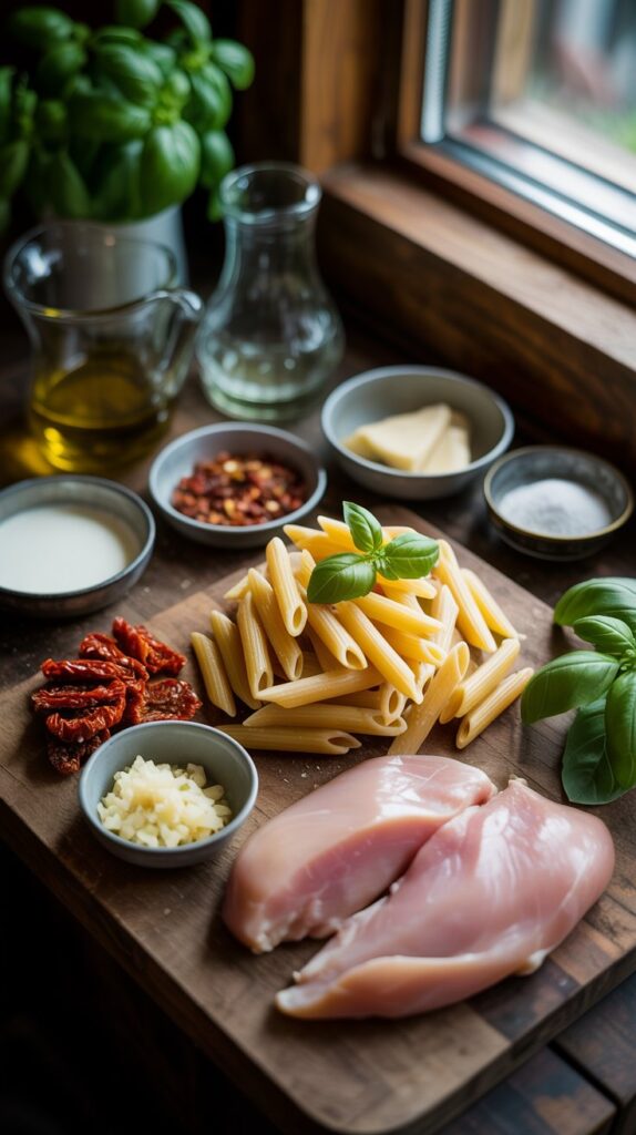 15-Minute Marry Me Chicken Pasta Ingredients