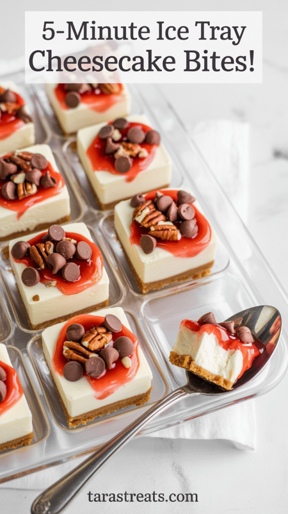 5-Minute Ice Tray Cheesecake Bites