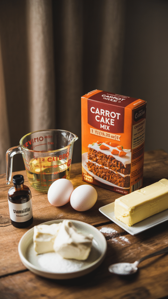 Carrot Cake Cookies With Cream Cheese Frosting Ingredients