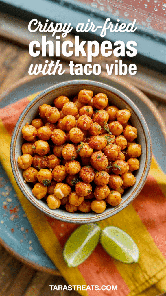 Crispy Air-Fried Chickpeas with Taco Vibe