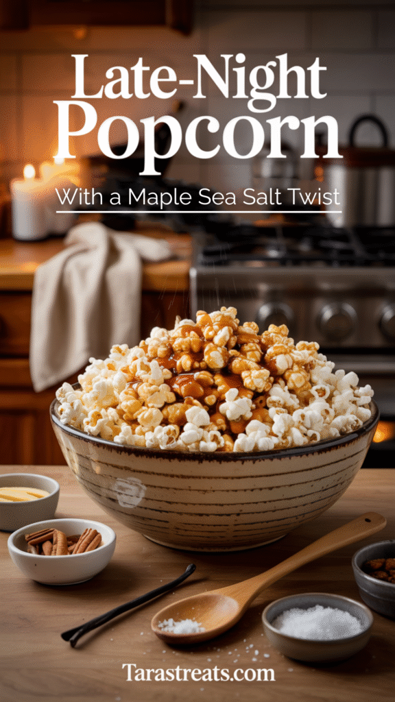 Late-Night Popcorn with a Maple Sea Salt Twist