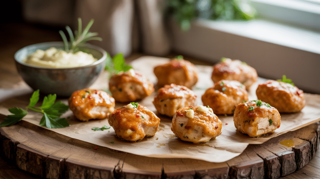 Lemon Garlic Chicken Bites