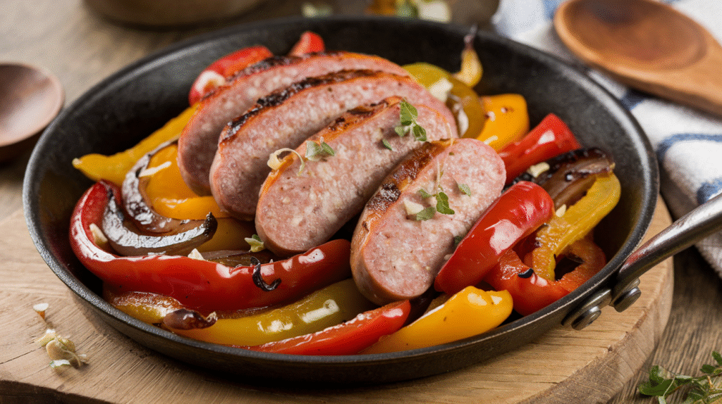 Sausage and Peppers (Lazy Skillet Style)