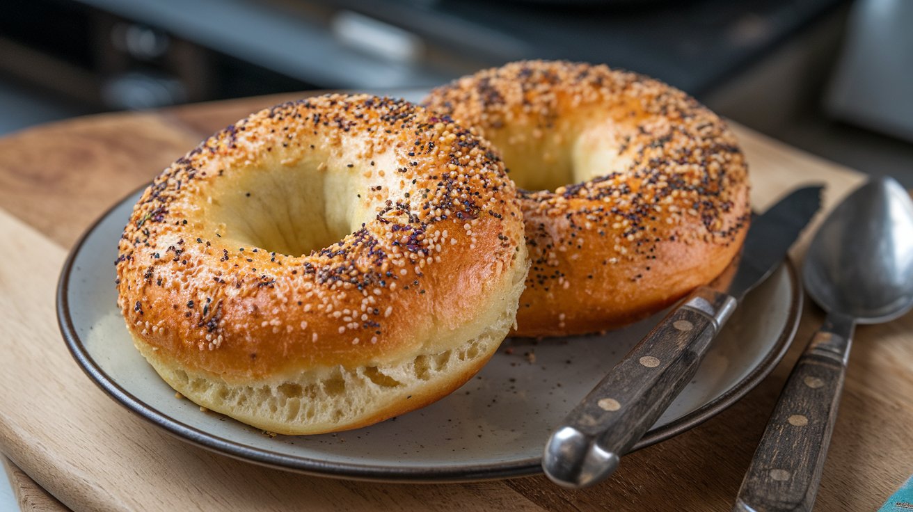 2-Ingredient Air Fryer Bagels