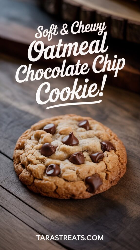 Soft & Chewy Oatmeal Chocolate Chip Cookie