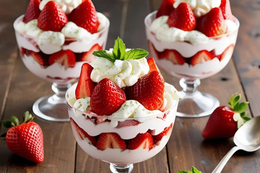 Strawberry Shortcake Dessert Cups