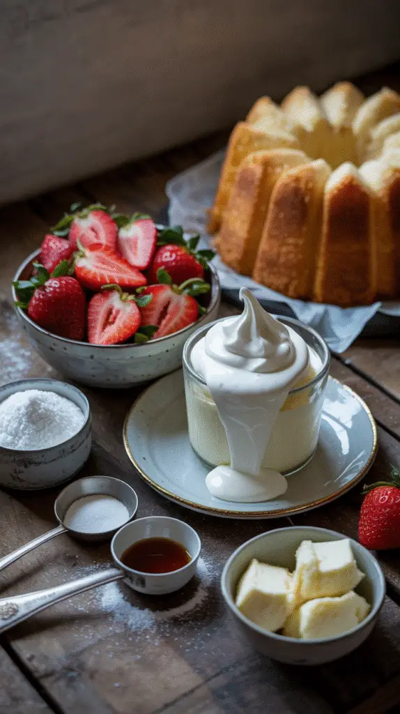 Strawberry Shortcake Trifle Ingredients