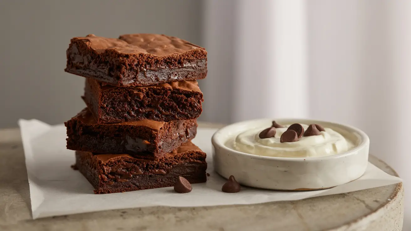 Greek Yogurt Brownies Under 100 Calories