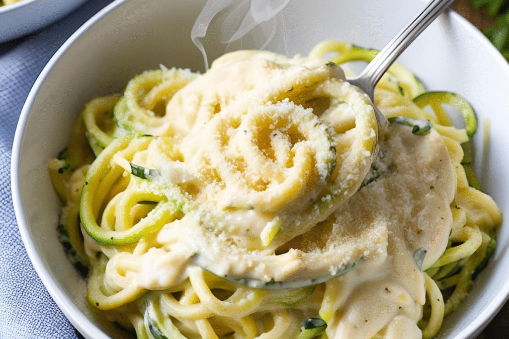 Zucchini Noodle Alfredo