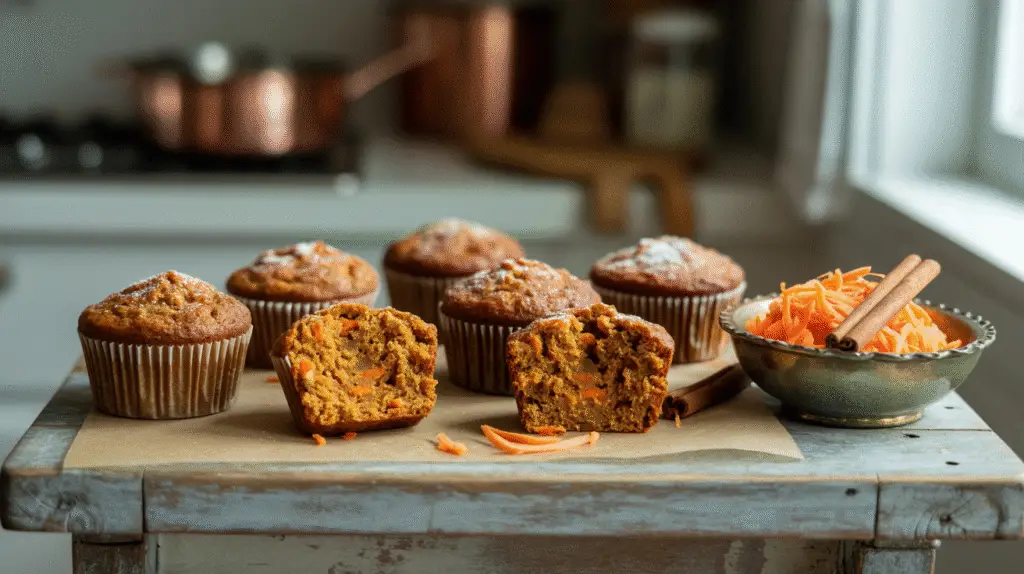 easy Carrot Cake Muffins