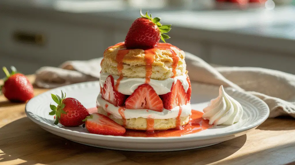 fresh Strawberry Shortcake from scratch